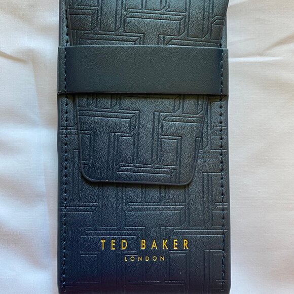 Vintage TED BAKER London Eyeglasses Sunglasses Soft Case Rubber, Blue, Like New - Picture 5 of 5